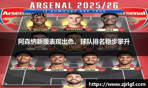 阿森纳新援表现出色，球队排名稳步攀升