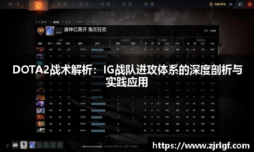 DOTA2战术解析：IG战队进攻体系的深度剖析与实践应用